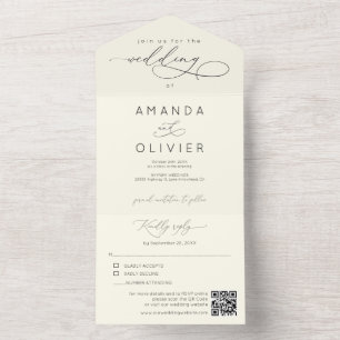 Caligrafia Chic Elegante de Casamento Moderno Amar