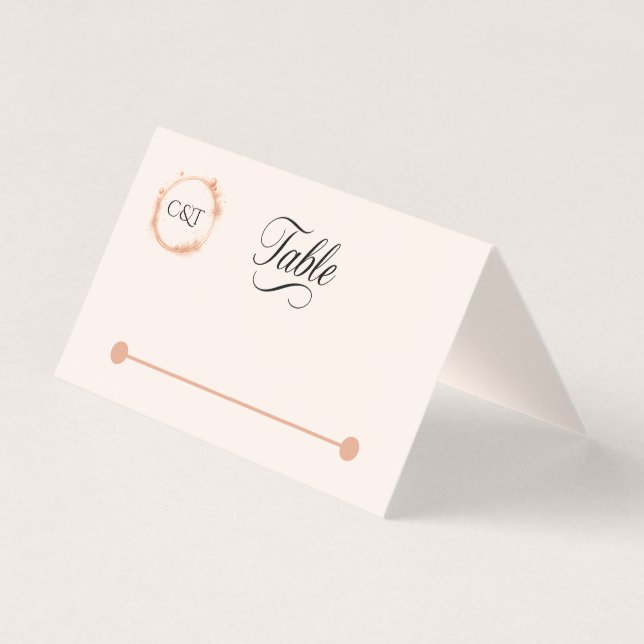 Caligrafia de Casamento com Faíscas Elegante (Frente)