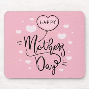 Caligrafia de Dia de as mães Feliz   Mousepad