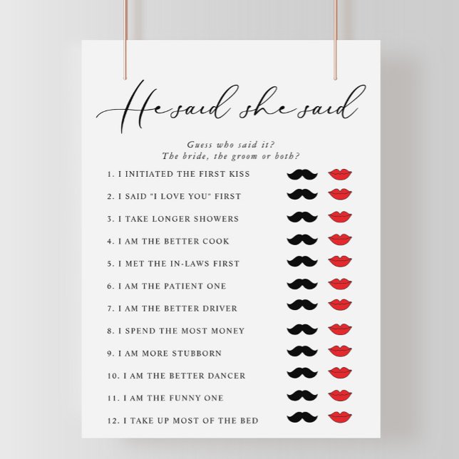 Caligrafia Disse Que Disse Jogo De Chá de panela (Criador carregado)