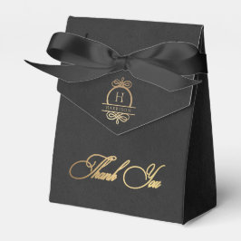 Caligrafia Dourada Elegante Obrigado Caixa de Favo