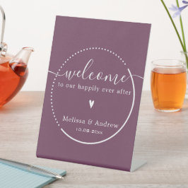 Caligrafia Elegante - Boas-vindas ao Casamento Bur