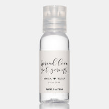 Caligrafia elegante Espalhar amor não germes