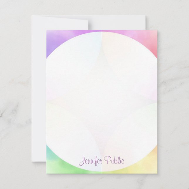 Caligrafia Elegante Moderna Modelo Monogramas (Frente)