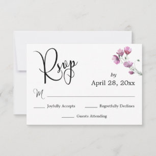 Caligrafia Elegante RSVP Watercolor