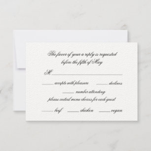 Caligrafia Elegante Simples com Escolha de Menu