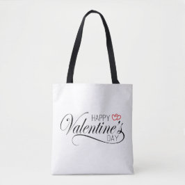 Caligrafia feliz dia de os namorados | Tote Bag