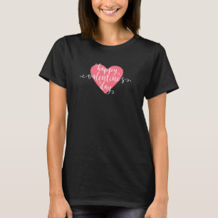 Caligrafia Feliz Dia dos Namorados   Camiseta