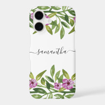 Caligrafia manuscrita em terra firme floral