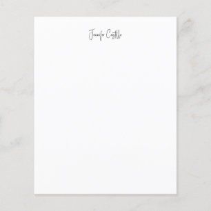 Caligrafia Minimalista Branca Simples