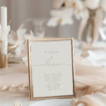 Caligrafia Minimalista Número de Tabela Ivory Elev<br><div class="desc">Design apresenta uma fonte manuscrita e um design minimalista moderno. Projetado para coordenar com a Coleção de Convite para Casamento "Glam Natural". Para alterar os detalhes, clique em "Personalizar este modelo", "Detalhes". Para mover o texto ou alterar o tamanho, a fonte ou a cor, clique em "Editar usando a Ferramenta...</div>