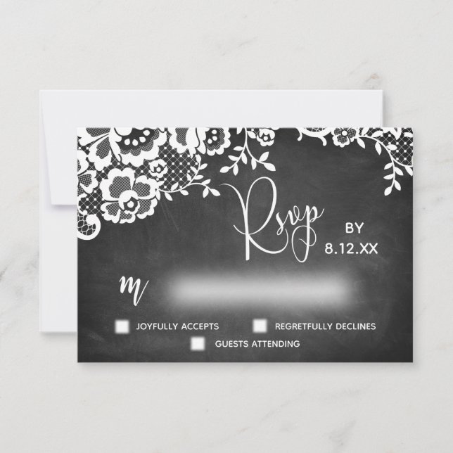 Caligrafia Moderna Quadro-Negro RSVP (Frente)