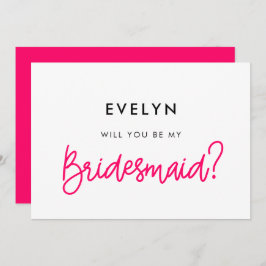 Caligrafia moderna. Você será meu cartão de dama d