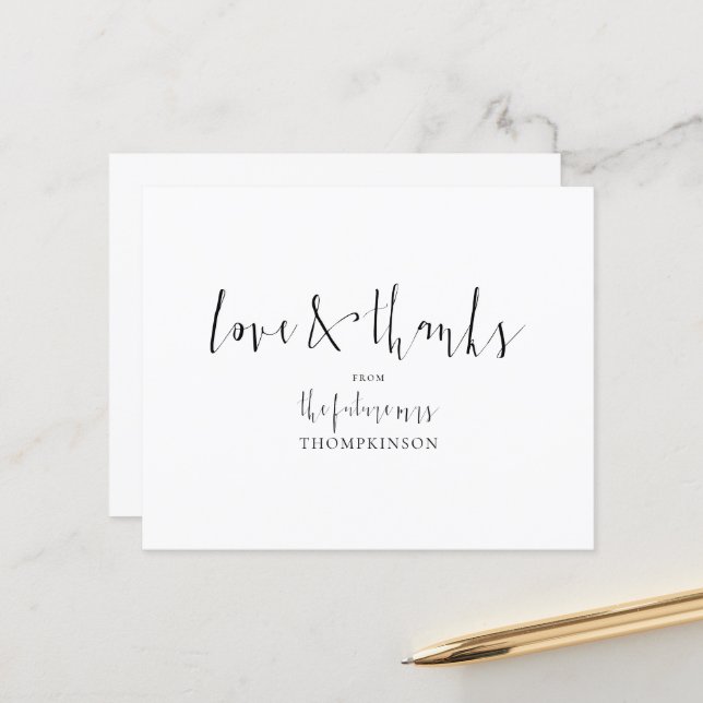 Caligrafia orçamental Futuro Obrigados da Sra. Chá (Frente/Verso In Situ)