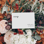 Caligrafia Preta e Branca 9 com RSVP de Refeições<br><div class="desc">Envie um cartão de refeição Negra e Branca 9 divertido e elegante,  com cartão de refeição RSVP de RSVP de Refeição,  com seus convites para casamentos e festas,  incluindo Festas de formatura. Veja nossa coleção para uma opção sem a refeição.</div>