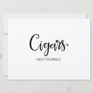 Caligrafia Simples "Charutos" Sinal de casamento