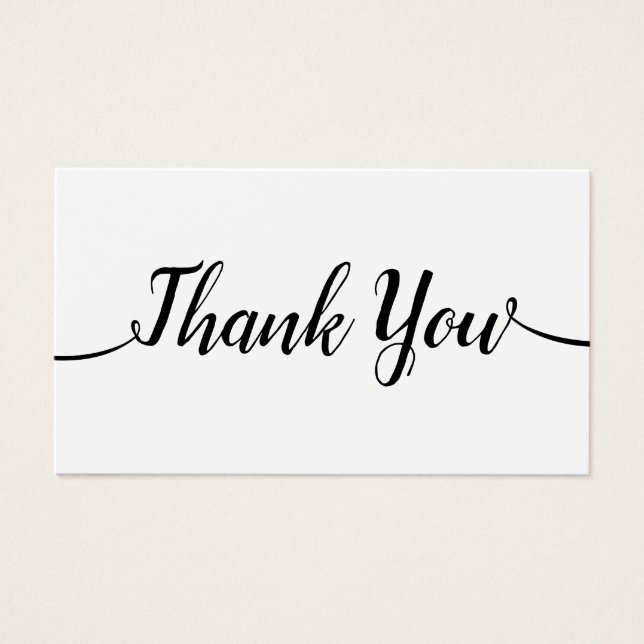 Caligrafia Simples de Script Manuscrito Obrigado (Frente)