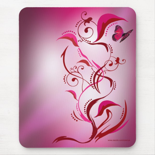 Caliope Mousepad (vermelho/rosa) (Frente)