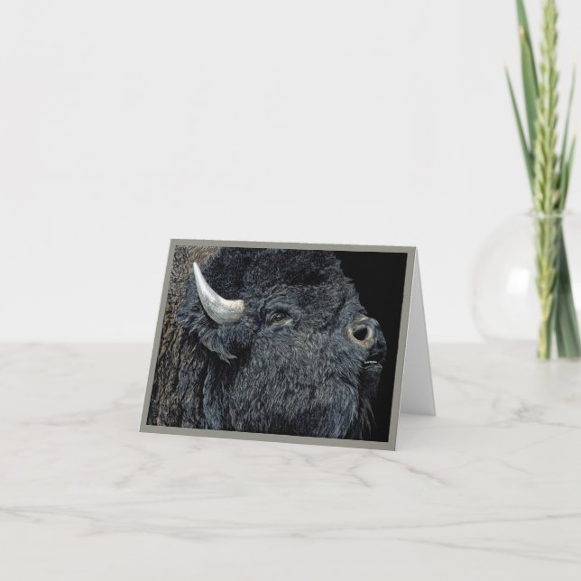 "Call of the Prairie" - Cartão Bison (Frente)