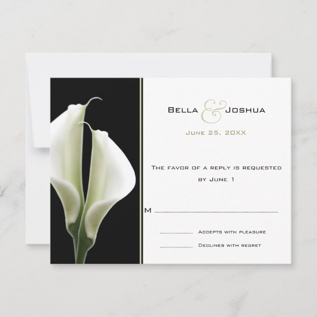 Calla Lillies RSVP (Frente)