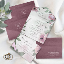 Calliografia Floral Mauve ID771