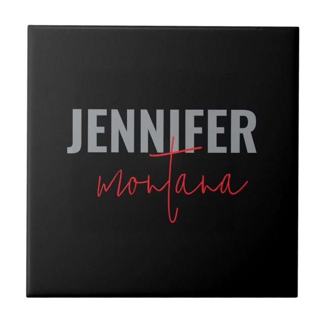 Calliografia - Placa Elegante Adicionar Nome Própr (Frente)