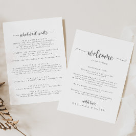 Calliografia Silver Wedding - Carta Bem-vinda