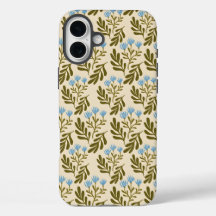 Calm and Natural: Blue Flower Seamless Pattern