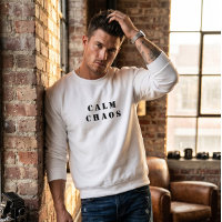 Calm Chaos - Paradox Crewneck Suéter Branco