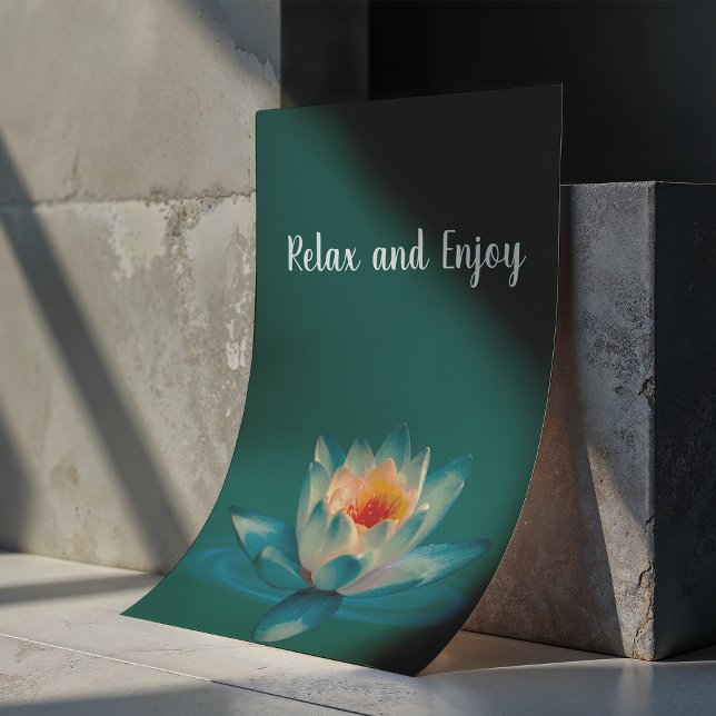 Calm Teal Spa Room Poster (Criador carregado)