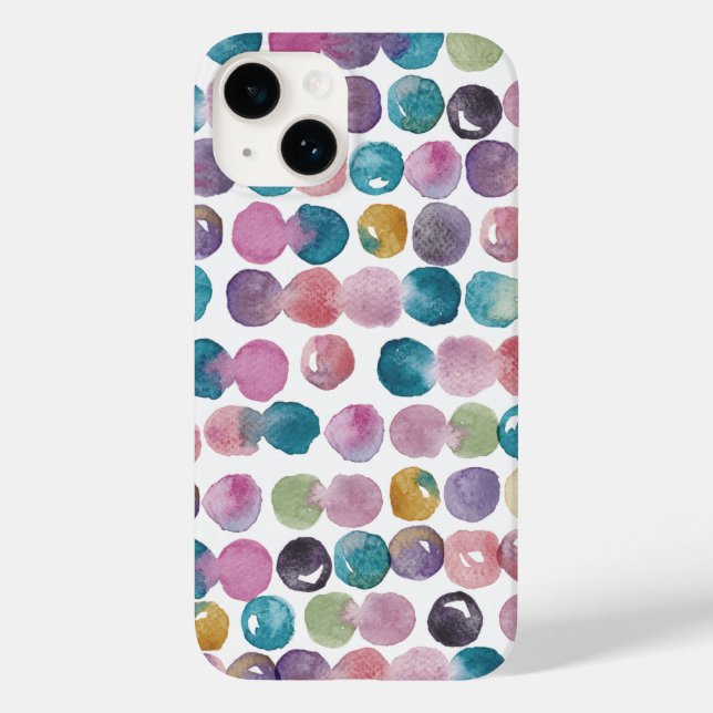 Calm Watercolor iPhone Case – Soft Artistic Design (Verso)