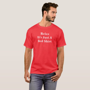 Calma Camisa Vermelha Camisa Escura Básica Masculi