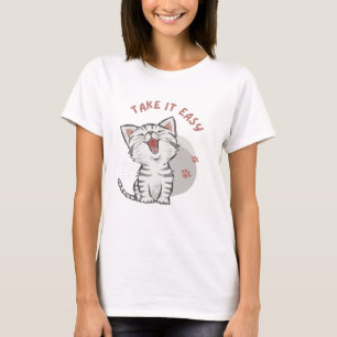 Calma camiseta para animais para mulheres