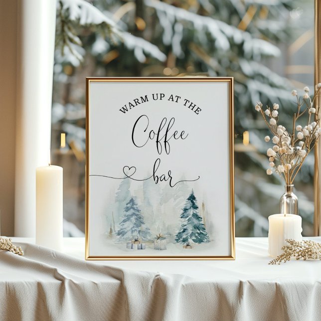 Calma de inverno no Poster do bar de café (Criador carregado)