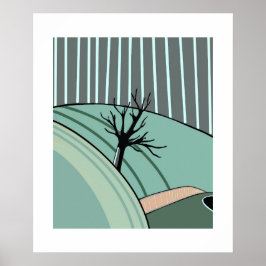 Calma de Inverno – Poster Sazonal Minimalista por