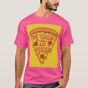 Calma E Coma Camisa De Pizza