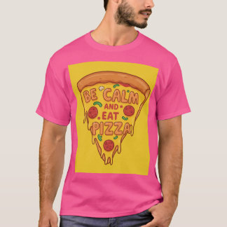 Calma E Coma Camisa De Pizza