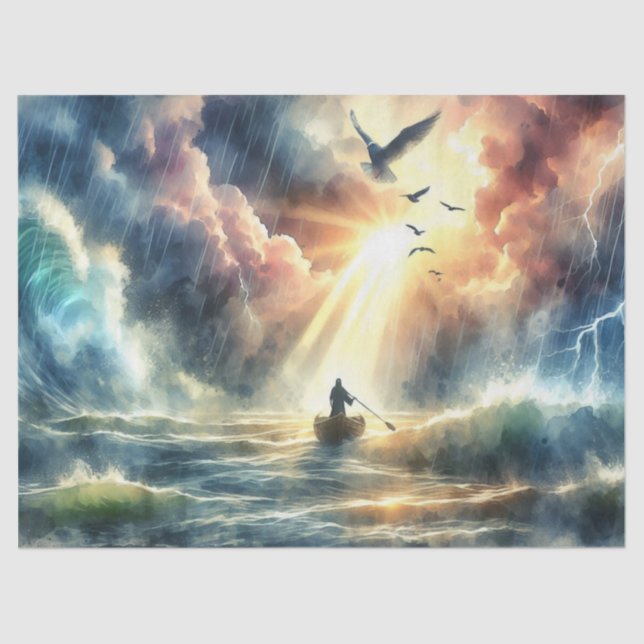 Calma no Papel Tecido de Tempestade (Frente )