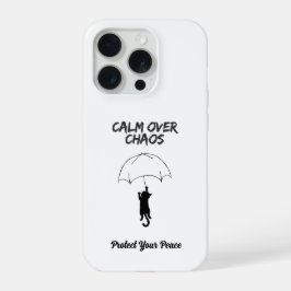 Calmaria Sobre Caos – Capa de iPhone de Gato com C