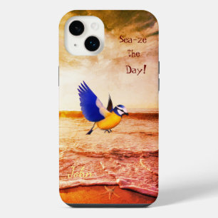 Calming Beach Scene Bird Sea