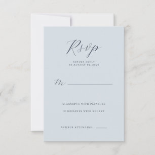 Calmo Azul Minimalista RSVP