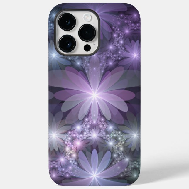 Cama de Flores Arte de Fractal Abstrato Brilhante  (Verso)