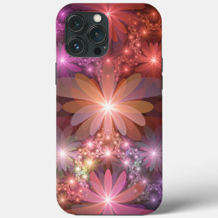 Cama De Flores Arte Fractal Abstrato brilhante Col