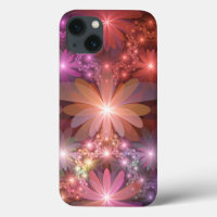 Cama De Flores Arte Fractal Abstrato brilhante Col