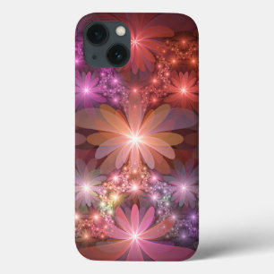 Cama De Flores Arte Fractal Abstrato brilhante Col