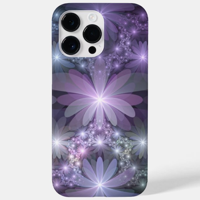 Cama de Flores Arte Fractal Abstrato Brilhante e M (Verso)
