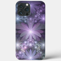 Cama de Flores Arte Fractal Abstrato Moderno e Bri