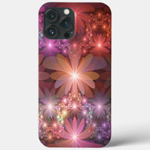 Cama De Flores Colorida Abstrata Arte Fractal Bril