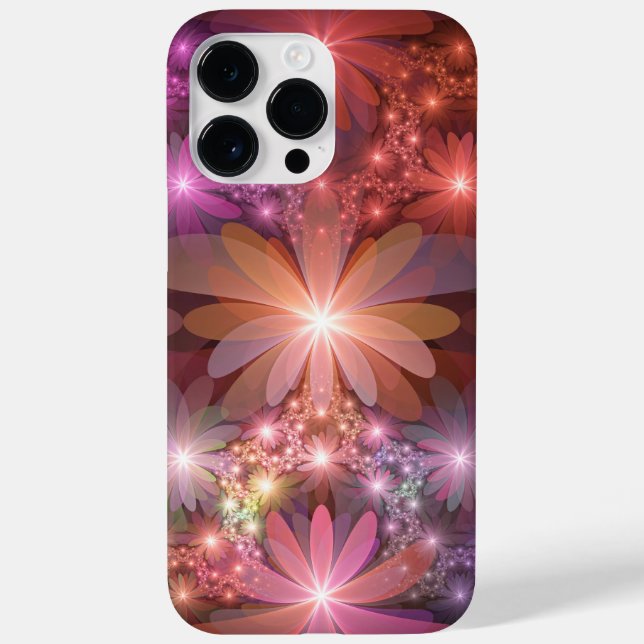 Cama De Flores Colorida Abstrata Arte Fractal Bril (Verso)