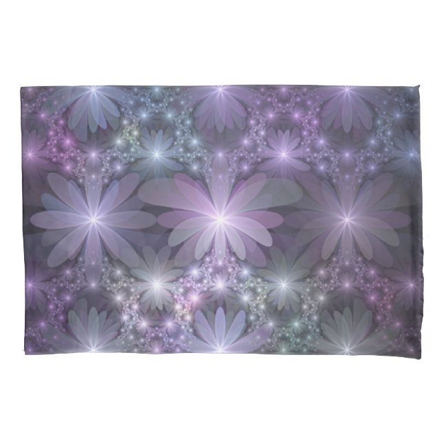 Cama de Flores Trendy Shiny Abstrato Arte Fractal (Frente)